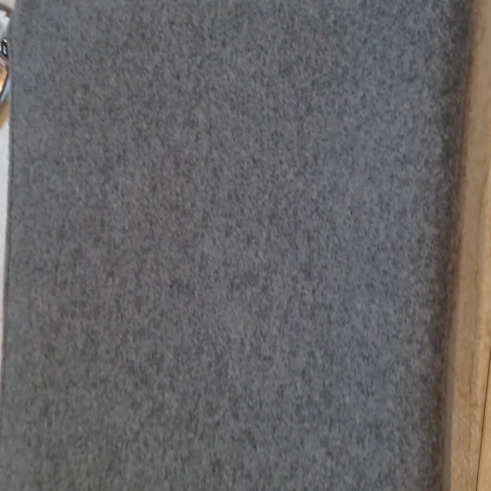 NWT Banana Republic Gray Wool/Flannel Oversized Clutch - Picture 5 of 6